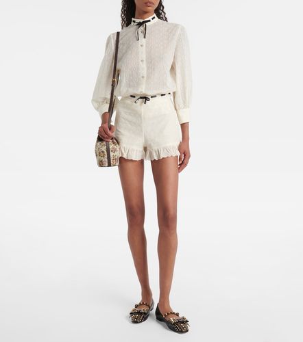 Valentino Short en coton à fleurs - Valentino - Modalova