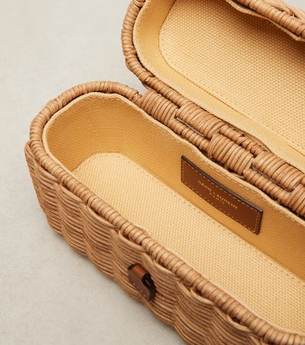 Vanity case Gaby en osier et cuir - Saint Laurent - Modalova