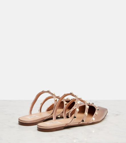 Mules Rockstud en cuir - Valentino Garavani - Modalova