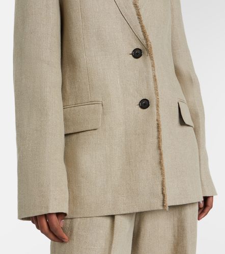 Blazer en lin à bords francs - Toteme - Modalova