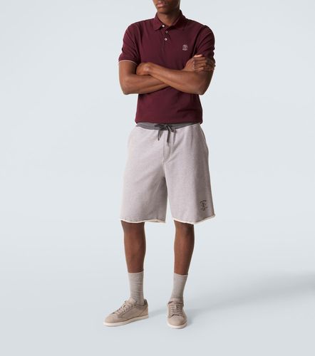 Polo en coton à logo - Brunello Cucinelli - Modalova