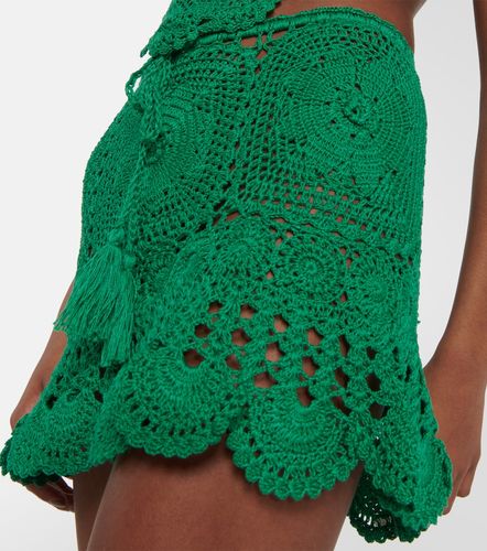 Mini-jupe en crochet de coton - Anna Kosturova - Modalova