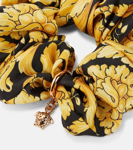 Chouchou Barocco en satin à ornements - Versace - Modalova