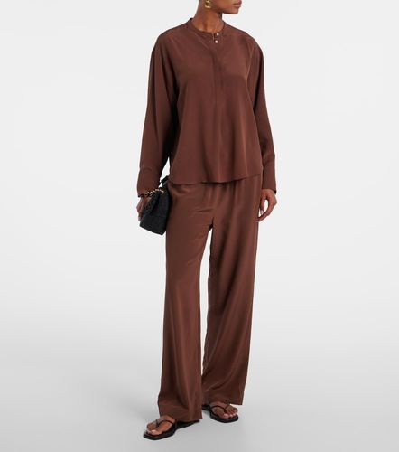 Pantalon ample Aurelia en crêpe de soie - Asceno - Modalova