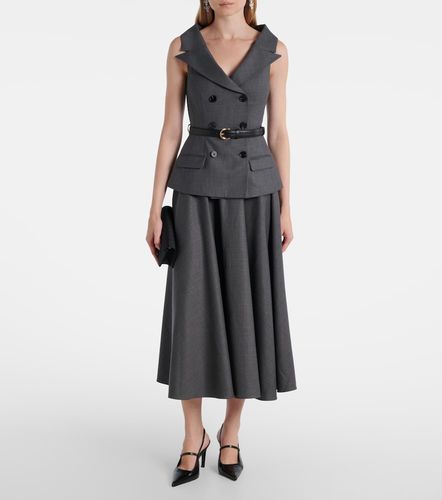 Robe midi en laine mélangée - Self-Portrait - Modalova