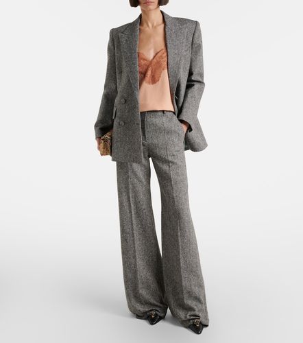 Top en crêpe de soie et dentelle - Valentino - Modalova