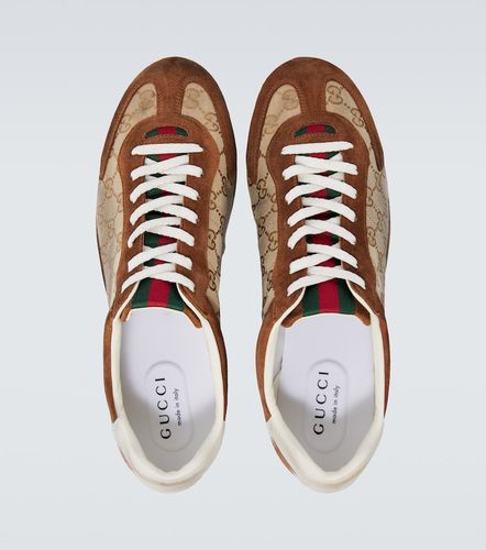 Baskets Shift en toile GG et daim - Gucci - Modalova
