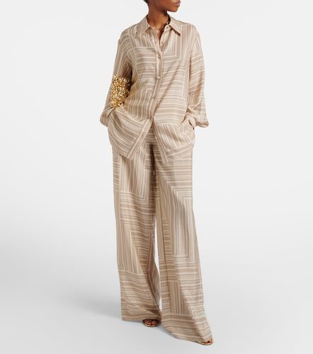 Pantalon Dijon imprimé en soie - Joseph - Modalova