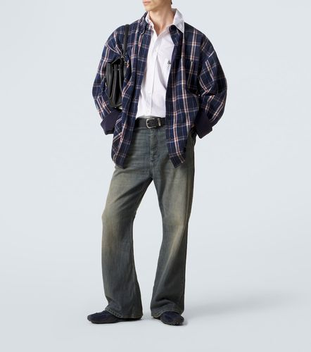 Chemise réversible en flanelle et molleton - Balenciaga - Modalova
