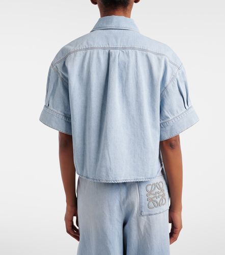 Chemise courte Paula's Ibiza Anagram en denim - Loewe - Modalova