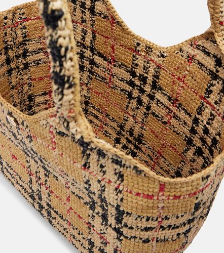 Cabas Check Large en raphia - Burberry - Modalova