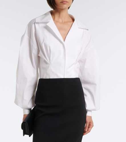Chemise en popeline de coton mélangé - Carolina Herrera - Modalova