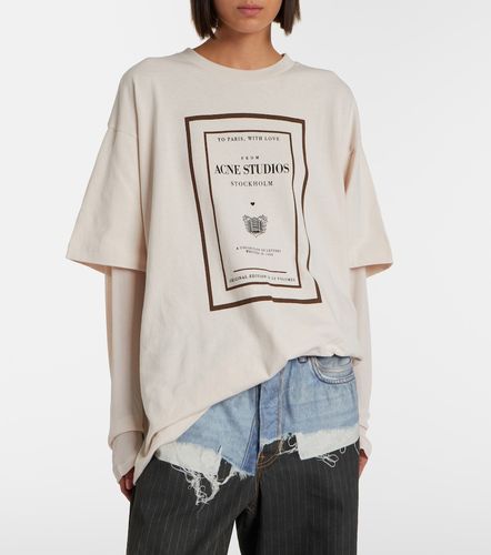 T-shirt en coton à imprimé - Acne Studios - Modalova