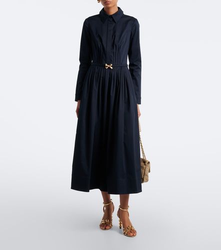 Robe chemise en coton à ceinture - Oscar de la Renta - Modalova