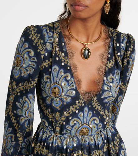 Etro Robe à manches ballon en soie - Etro - Modalova