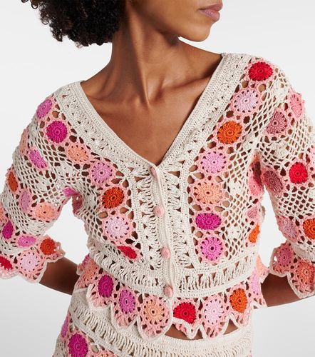 Top Bouquet en crochet de coton à fleurs - Anna Kosturova - Modalova