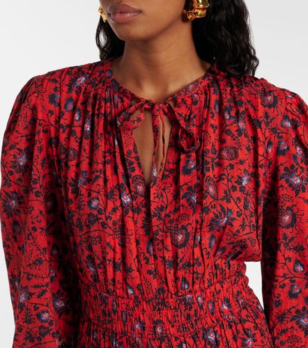 Robe midi Mona en coton mélangé à imprimé floral - Ulla Johnson - Modalova