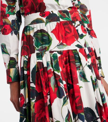 Jupe longue à volants superposés en coton - Dolce&Gabbana - Modalova