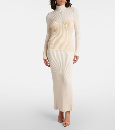 Robe longue en laine mélangée - Jean Paul Gaultier - Modalova
