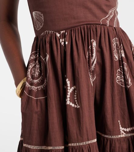 Robe longue Milena imprimée en coton - Poupette St Barth - Modalova