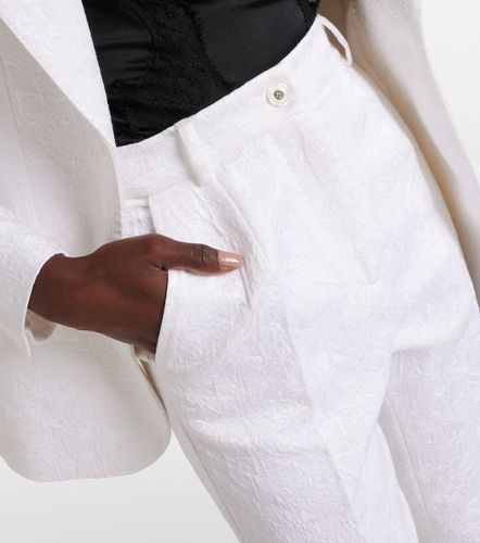 Pantalon slim en brocart de coton mélangé - Dolce&Gabbana - Modalova