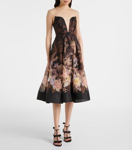 Robe midi Illuminate Draped en lin et coton - Zimmermann - Modalova