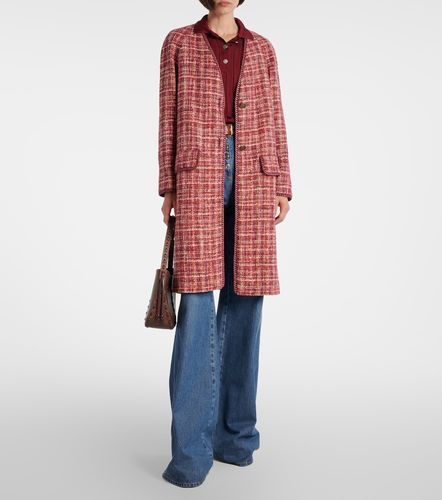 Manteau en coton et laine mélangés à carreaux - Etro - Modalova