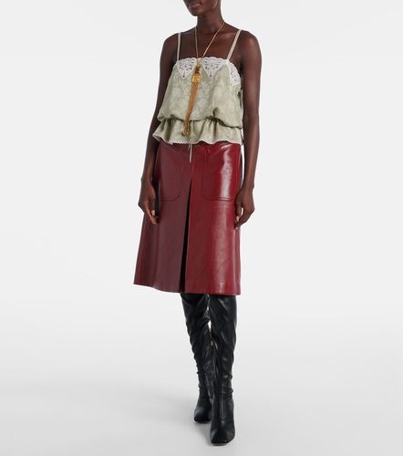 Chloé Jupe midi en cuir - Chloe - Modalova