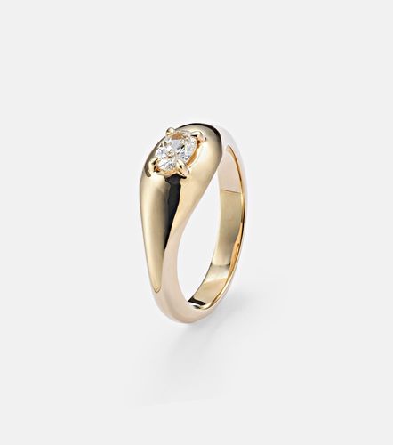 Bague Essential en or 14 ct et diamant - Stone and Strand - Modalova