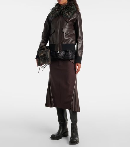 Sacai Veste en cuir - Sacai - Modalova