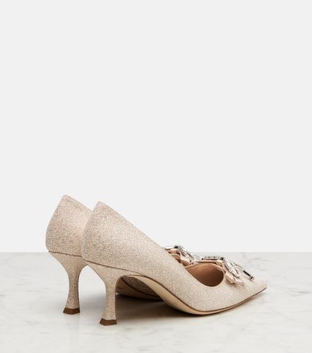 Escarpins Auria 70 à paillettes et cristaux - Jimmy Choo - Modalova