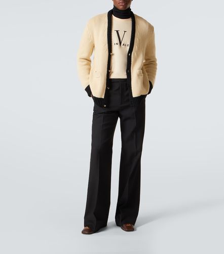 Pantalon évasé à taille haute - Valentino - Modalova
