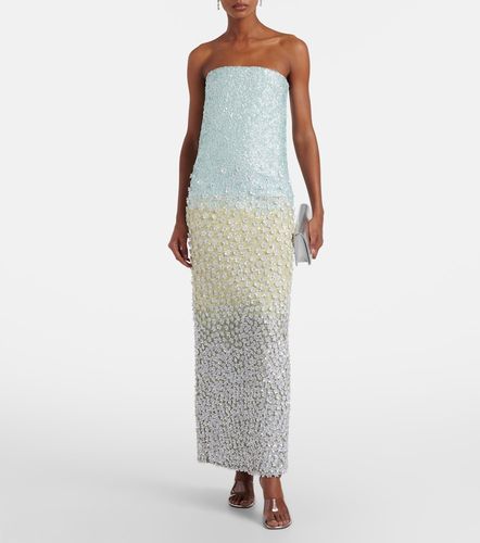 Là Fuori Robe bustier en soie à ornements - La Fuori - Modalova