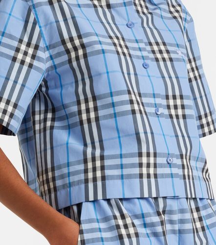 Chemise Check en popeline de coton - Burberry - Modalova
