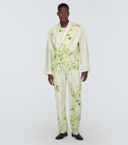 Pantalon droit à fleurs - King & Tuckfield - Modalova