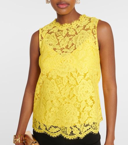 Top en dentelle florale - Dolce&Gabbana - Modalova