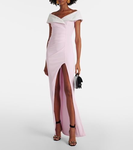 Robe longue à épaules dénudées - Balmain - Modalova