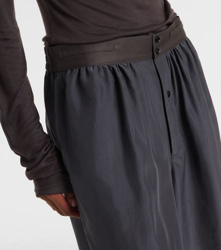 Bermuda en pongé de soie à taille haute - Lemaire - Modalova