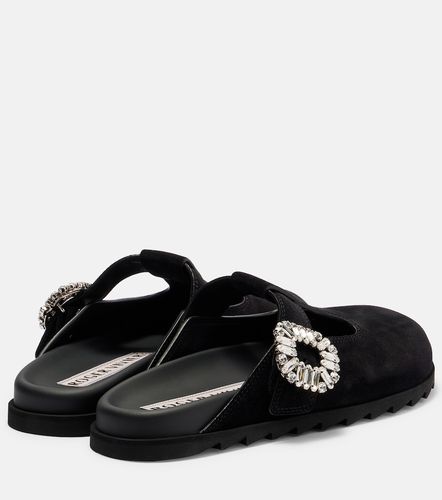 Mules Slidy Viv' en daim - Roger Vivier - Modalova