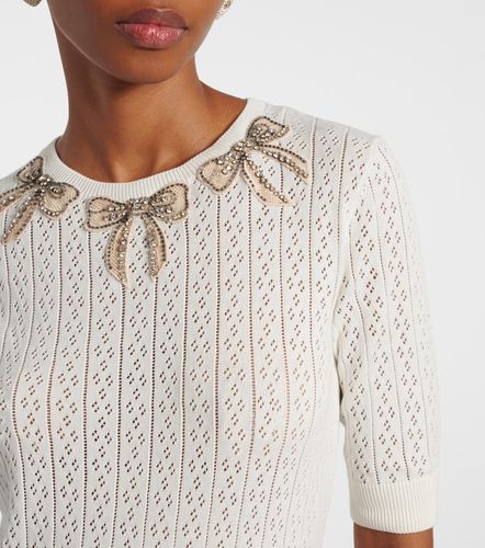 Valentino Pull en coton à cristaux - Valentino - Modalova
