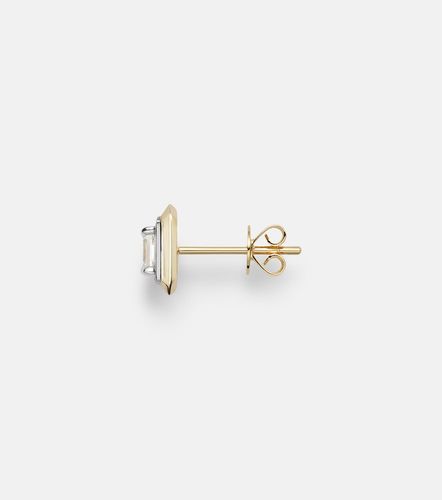 Boucle d’oreille unique en or 9 ct et diamant - Rainbow K - Modalova