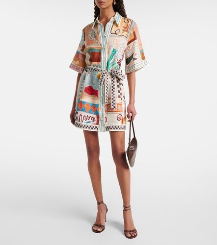 Alémais x LRNCE – Robe chemise Michelle imprimée en lin - Alemais - Modalova