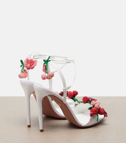 Sandales Botanica en cuir et raphia - Aquazzura - Modalova