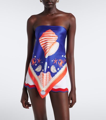 Retrofête Top bandeau Alivia en soie - Retrofete - Modalova
