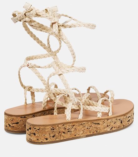 Sandales compensées Caryatis en cuir - Ancient Greek Sandals - Modalova