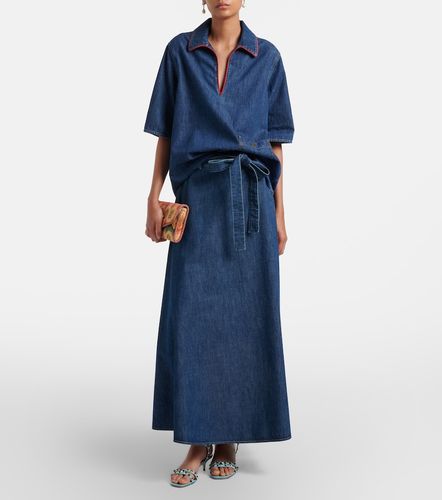Valentino Jupe midi en chambray - Valentino - Modalova