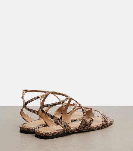 Sandales Ayla en cuir façon serpent - Jimmy Choo - Modalova