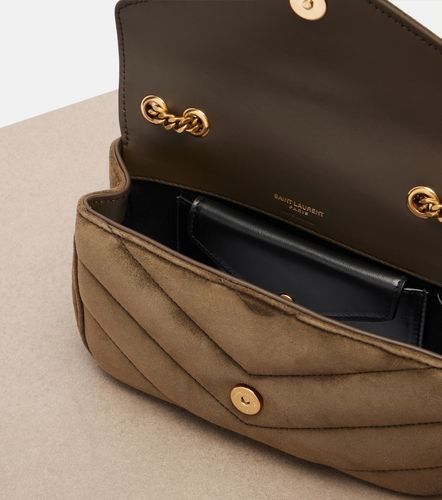 Sac Loulou Mini en daim - Saint Laurent - Modalova