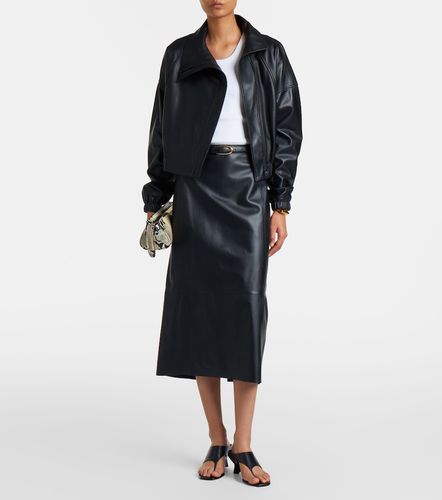 Vince Jupe crayon en cuir - Vince - Modalova
