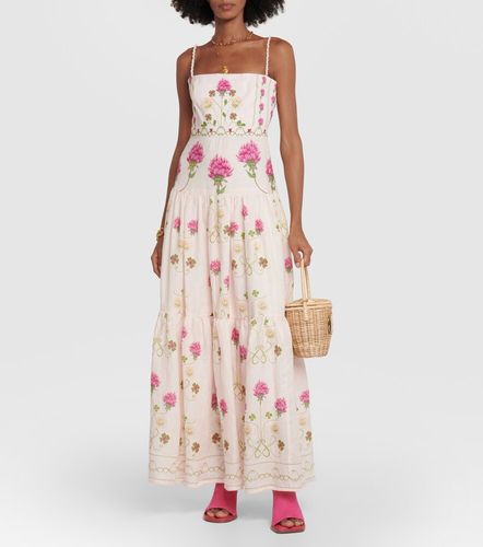 Robe longue Lima en lin à fleurs - Agua by Agua Bendita - Modalova